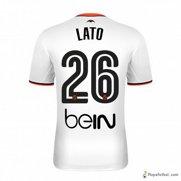 Camiseta Valencia Replica Primera Ropa Lato 2016/17 Blanco